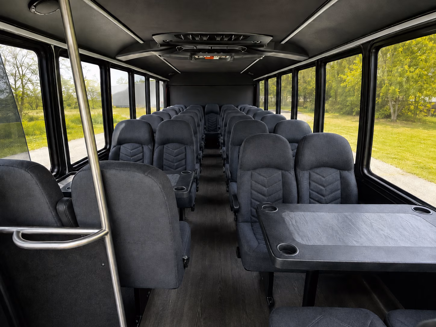 anchorage 18 passenger minibus inside