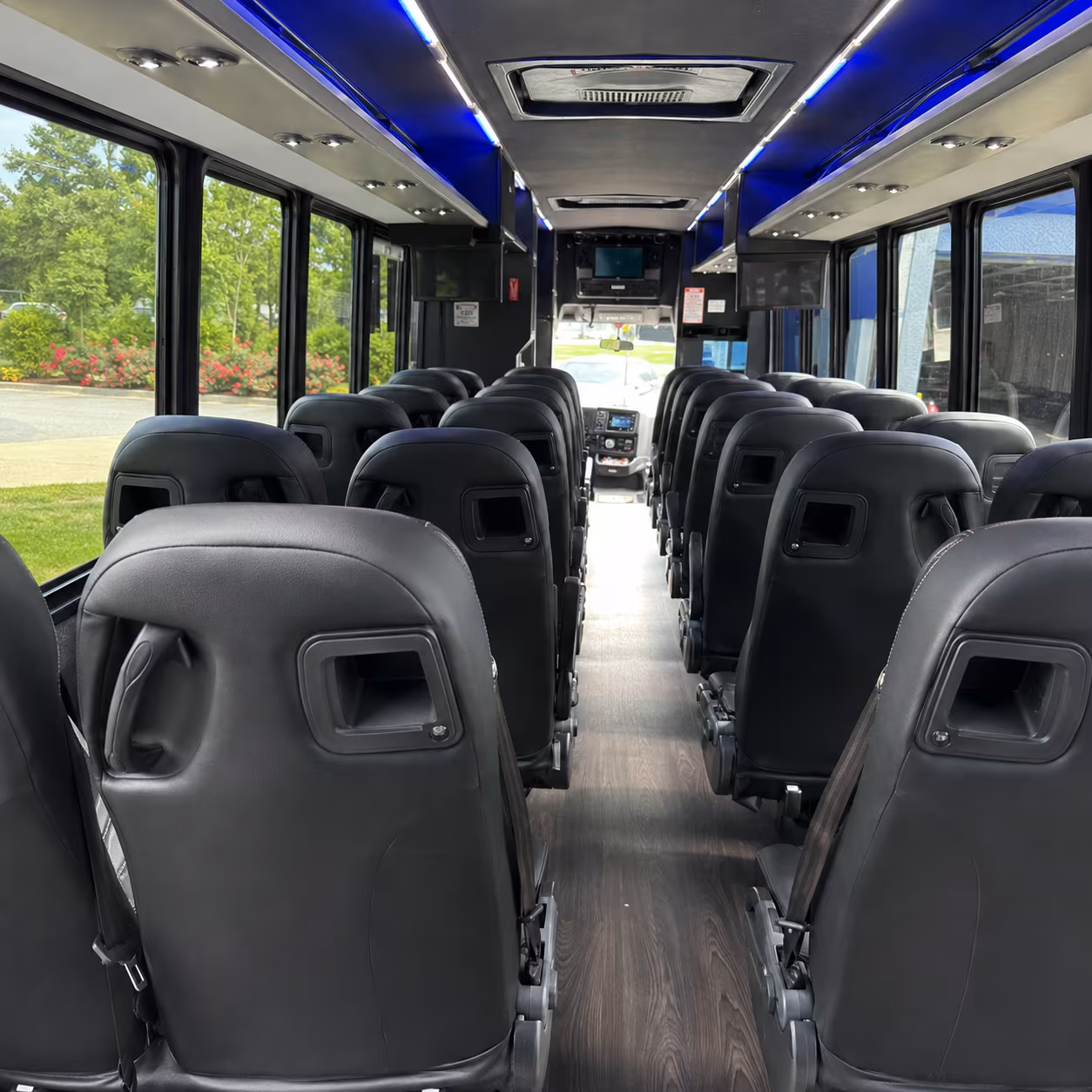anchorage 25 passenger minibus interior