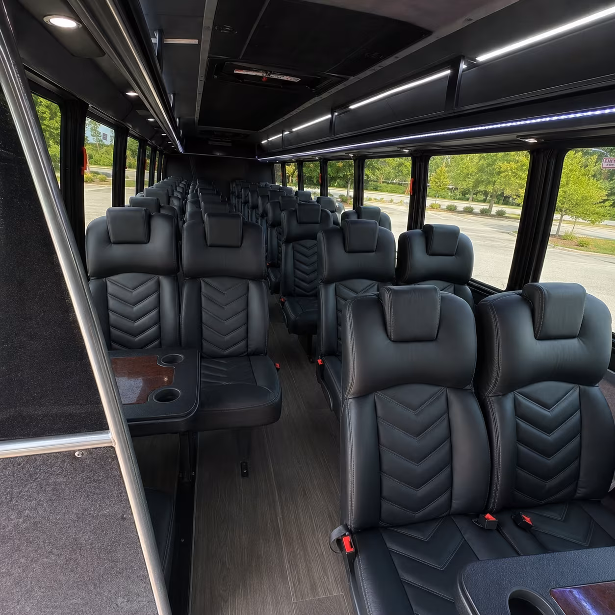 anchorage 28 passenger minibus inside