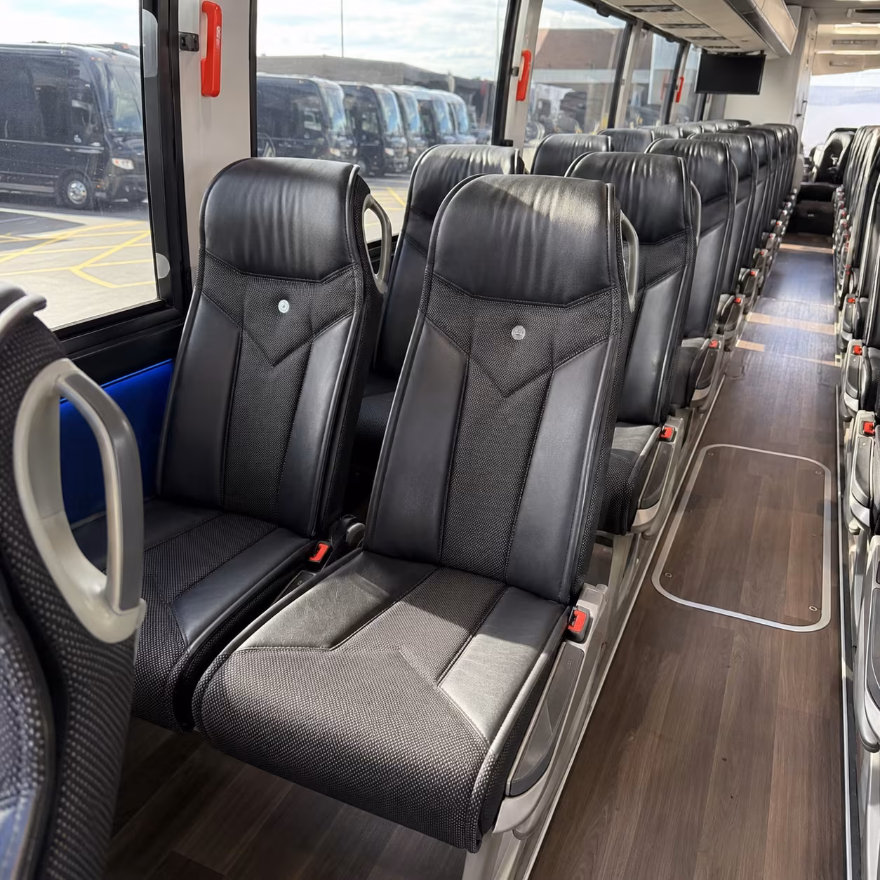anchorage 40 passenger charter bus interior