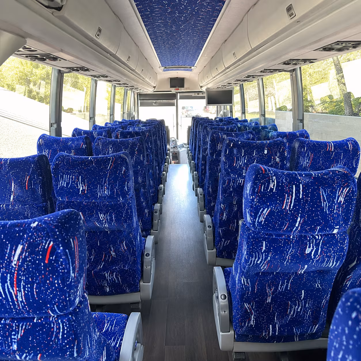 anchorage 50 passenger charter bus interior