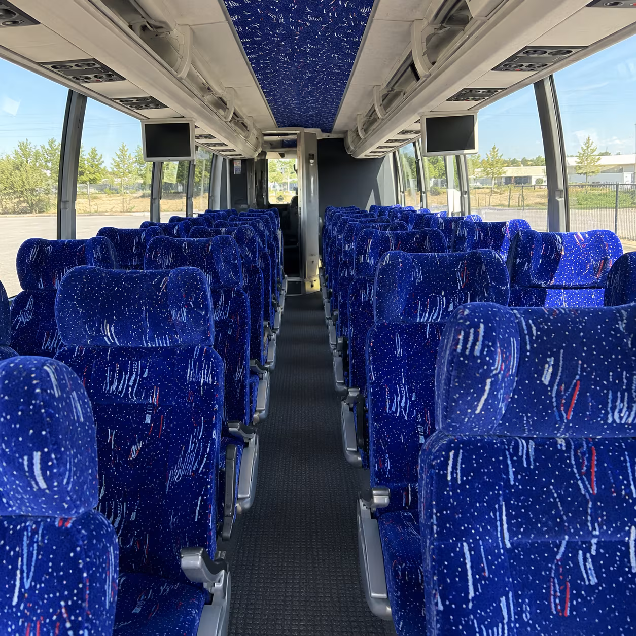 anchorage 54 passenger charter bus interior