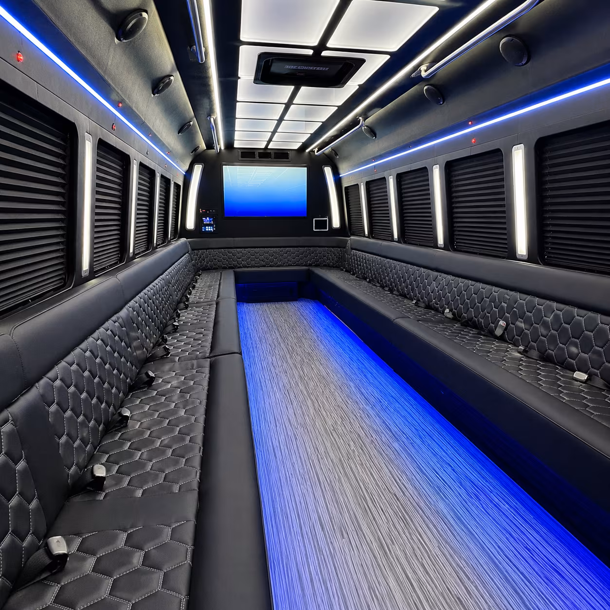 anchorage party bus inside
