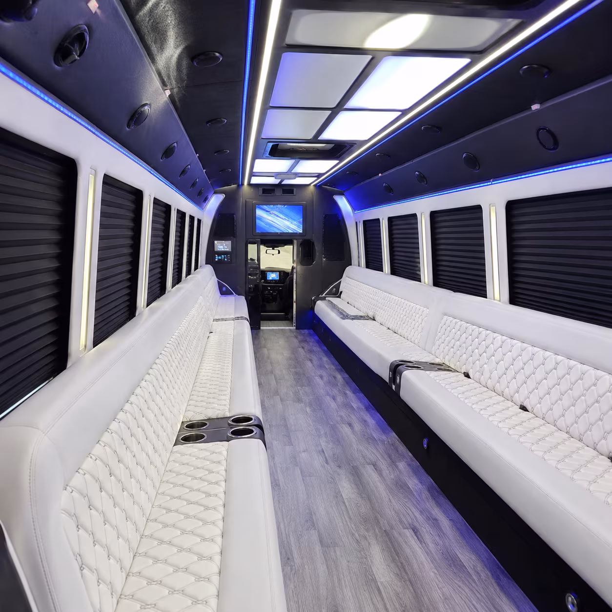 anchorage party bus interior